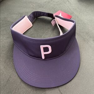 Men’s Puma visor, NWT, navy blue and white